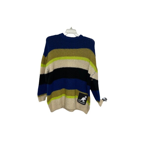 Kangol X H&M Striped Knit Oversized Size Large Sweater - Picture 1 of 4
